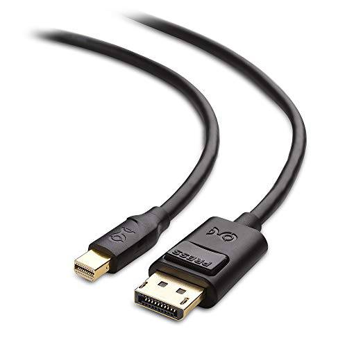 CableMatters 미니DisplayPort,DP, 미니 DP toDisplayPort,DP,DP Cable(DisplayPort to 미니DisplayPort, 미니 DP 1.4 Cable) with 8K 60Hz 영상 해상도 and HDR 인 블랙 3 피트 - 벼락 and 벼락 2 Port 호환가능한