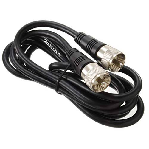 CablesOnline 6ft RG8x 동축 UHF (PL259) Male to Male 50 ohm 안테나 케이블 - R-U006