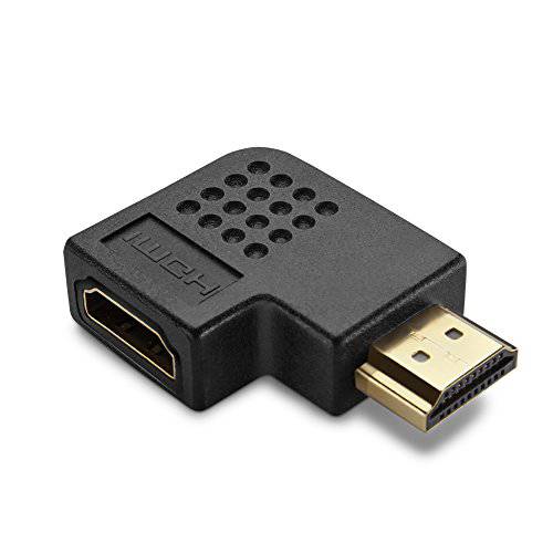 TNP HDMI 앵글 변환기 Male to Female Port 절약형 버티컬 우 커넥터 연장기,커플러 연장 소켓 Plug 잭 - 지원 4K 4kx2k 울트라 HD UHD, 1080P Full HD (Flat 90 Degree)