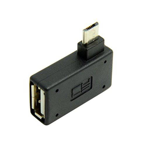 Jser 90 도 우 앵글드 미니 USB 2.0 OTG Host 변환기 with USB 파워 for 휴대폰, 스마트폰&  태블릿, 태블릿PC