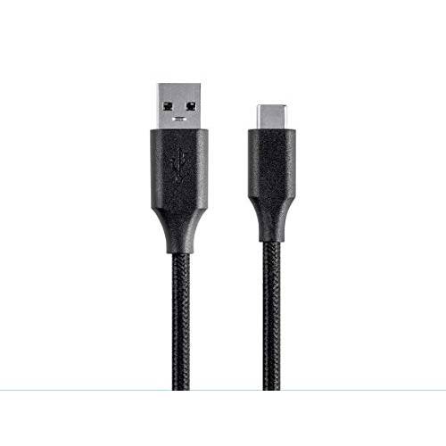 Monoprice USB Type C to USB-A 2.0 케이블 - 0.5 피트 - 블랙, 480Mbps, 2.4A,  Braided - 팔레트 Series