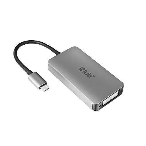 Club 3D CAC-1510 USB Type C to DVI-D 이중 Link Active Adapter, 3840 X 2160 @ 30Hz, 2560 X 1600P @ 60Hz, HDCP 지원 NOT for 애플 시네마 모니터
