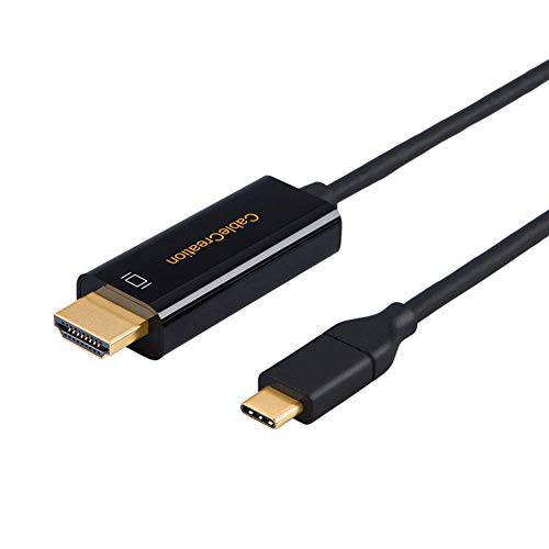 USB C to HDMI 2.0 10ft/ 3M 롱 케이블 4K60Hz, 케이블Creation Type C to HDMI 썬더볼트 3 호환가능한 for 맥북 프로/ Air/ 아이패드 프로 2020 2019, 서피스 Go, XPS 15 13, Yoga 920, 갤럭시 S20/ 10/ 9, LG V30