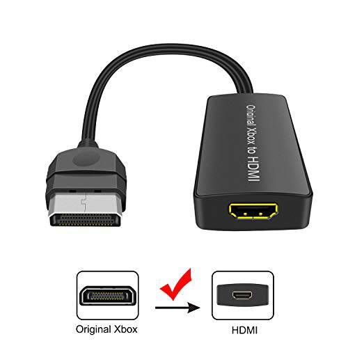 오리지날 엑스박스 to HDMI Converter, HD Link 케이블 for 오리지날 Xbox, 엑스박스 to HDMI 지원 1080P/ 720P, 호환가능한 with 오리지날 Xbox.