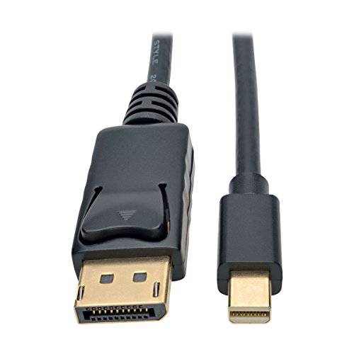 Tripp Lite 미니DisplayPort,DP, 미니 DP to DisplayPort,DP 케이블, 4K x 2K @ 60Hz, 4096 x 2160 (M/ M), Black, 10-ft (P583-010-BK)