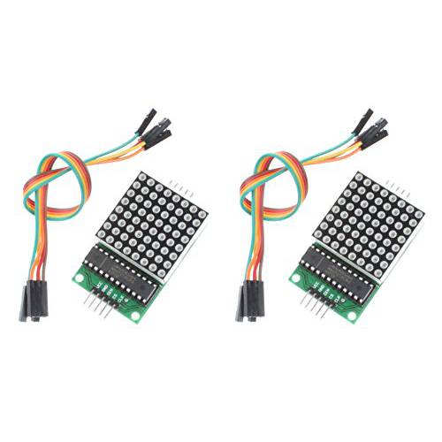 NOYITO MAX7219 닷 Matrix 모듈 Microcontroller 모듈 (Pack of 2)