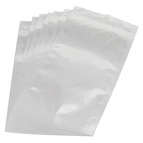 Ellbest 200pcs 클리어 전면 지퍼 Bags, 2.75mil 3.35x6.30 inch Reclosable 히트 Sealable 샘플 Bags for 쥬얼리 메이킹 공예 코스메틱 포장 밀봉가능,밀봉 Bag with 매달다 Hole
