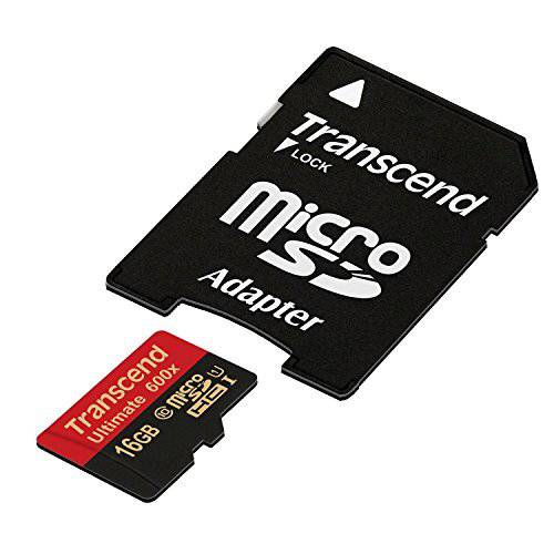 Transcend 16 GB MicroSDHC Class 10 UHS-I 메모리 카드 어댑터포함 90 Mb/ s (TS16GUSDHC10U1)