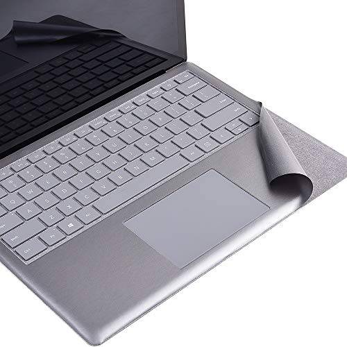 xisiciao Full 사이즈 키보드 팜레스트 보호 for 마이크로소프트 서피스 랩탑/ 노트북 2 Palm Pads/ 손목받침대 Rest, for 스테인드 Keyboard, Renovation 커버 데칼,스티커 13.5 Inch (Opaque Grey)