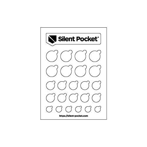 Silent Pocket 웹카메라 프라이버시 스티커 for 카메라 렌즈 프라이버시 (White Out)