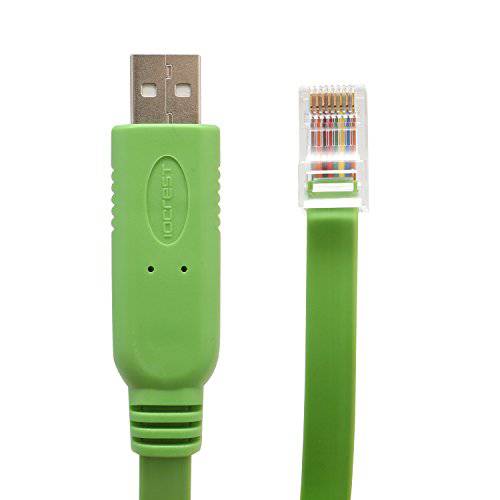 IO Crest SI-ADA24048 USB to RJ45 (RS232) Cisco 콘솔 케이블 DI 1.8M, USB Legacy 변환기