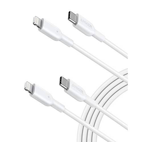 iPhone 11 Charger, Anker USB C to 라이트닝 케이블 [6ft, 2-Pack] 파워라인 II for iPhone 11/ 11 프로/ 11 프로 Max/ X/ XS/ XR/ XS Max/ 8/ 8 Plus, support 파워 Delivery