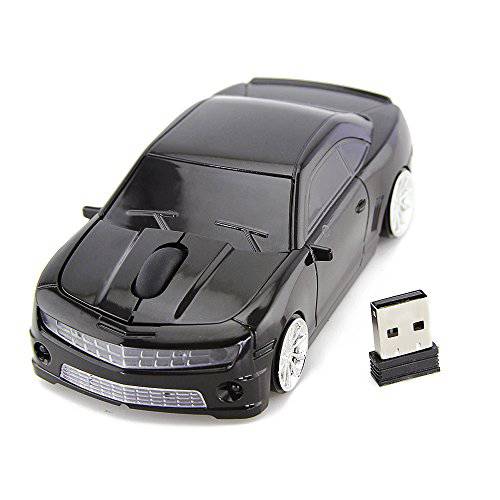 FASBEL for Chevrolet Camaro Sports 차량용 마우스 무선 마우스 컴퓨터 노트북 PC 옵티컬, Optical 마우스 (Black)