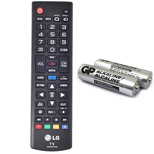 AKB73975702 교체용 TV Remote for LG 55UF6450 65UF6450 AKB73975701 42LA6200 AGF76631042 47LA6200 50LA6200 55EA8800 55EA9700 55EA9800 55EA9850 55LA6200 55LA7100 with GP 알칼리 2 Batteries