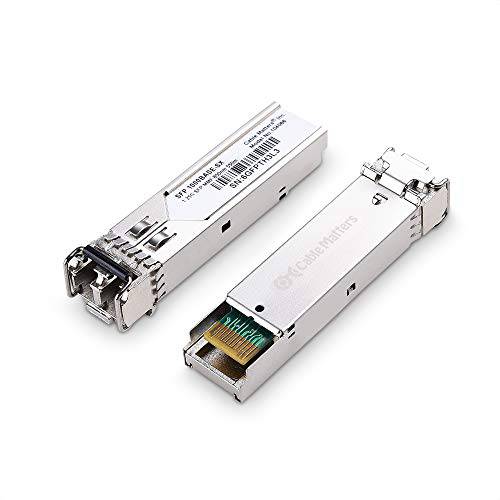 케이블 Matters 2-Pack 1000BASE-SX SFP to LC 멀티 모드 1G Fiber 트랜시버 Modular for Cisco, Ubiquiti, TP-Link, Huawei, Mikrotik, Netgear, and Supermicro 장비