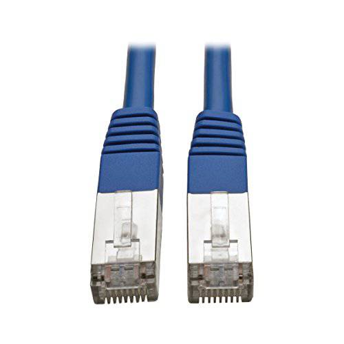 Tripp Lite 15 ft. Cat5e Molded Shielded STP 패치 케이블 (M/ M), RJ45, Ethernet, 350 Mhz, 블루 (N105-015-BL)