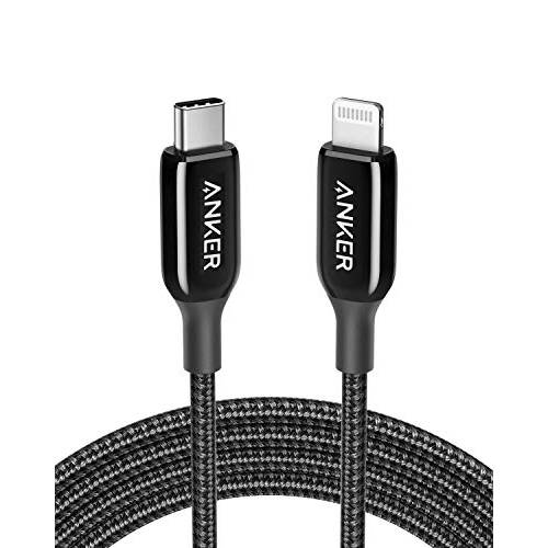 Anker USB C to 라이트닝 케이블 (3 ft) Powerline+ III MFi Certified 라이트닝 케이블 for iPhone 11/ 11 프로/ 11 프로 Max/ X/ XS/ XR/ XS Max/ 8/ 8 Plus/ 에어팟 프로, support 파워 Delivery
