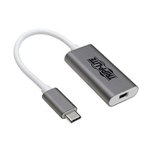Tripp Lite USB C to 미니DisplayPort, 미니 DP변환기(M/ F), 썬더볼트 3 to 미니DisplayPort, 미니 DP Adapter, USB 3.1 Gen 1, 4K @ 60 Hz, 4:4:4, White (U444-06N-MDP-AL)