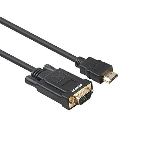 HDMI to VGA BENFEI 금도금 HDMI to VGA 3 Feet 케이블 Male to Male 호환가능한 컴퓨터 데스크탑 노트북 PC 모니터 프로젝터 HDTV Raspberry Pi Roku 엑스박스 and More for