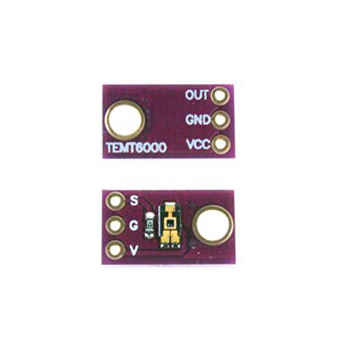NOYITO TEMT6000 라이트 센서 모듈 은은한 라이트 센서 모듈 아날로그 라이트 Intensity 모듈 Visible 라이트 센서 모듈 （Pack of 2）