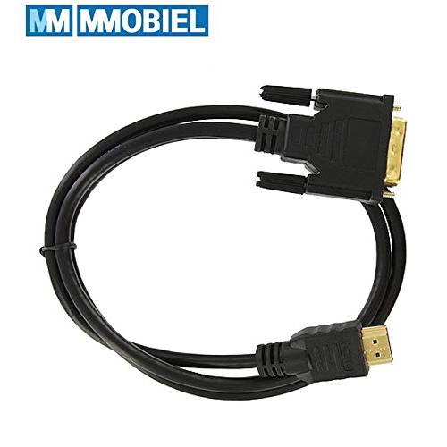 MMOBIEL DVI to HDMI 어댑터 케이블 금도금 커넥터 support 모든 고 레졸루션 LCD and Led 모니터 (3 ft/ 1 M)