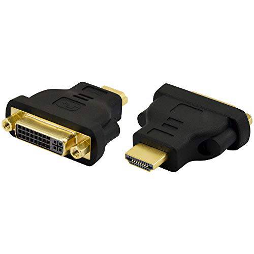 A ADWITS [2 Packs] HDMI to DVI-I 변환기 HDMI Male to DVI 24+ 5 Female 컨버터 Two-Way 영상 전송 Stable 연결 1080p Quality Nickel Plated Plug 견고한 하우징