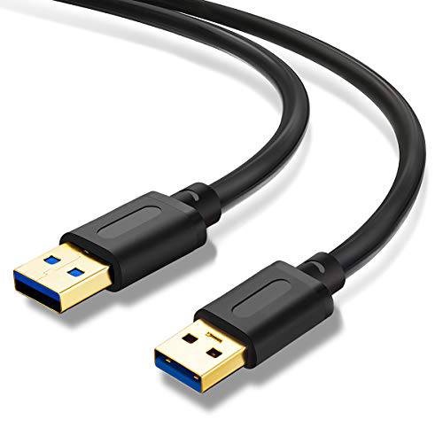 USB 3.0 A to A Male 케이블 15Ft, USB to USB 케이블 USB Male to Male 케이블 이중 End USB 케이블 with Gold-Plated 커넥터 for 하드디스크 Enclosures, DVD Player, 노트북 쿨러 (15Ft/ 5M)