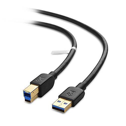CableMattersUSB 3.0 Cable(USB 3 케이블, USB 3.0 A to B Cable) in 블랙 6 Feet
