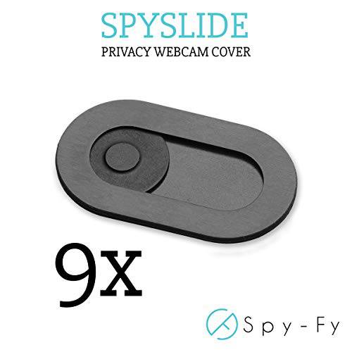 The 오리지날 Spyslide 고급 웹캠 덮개 | 3-Pack 블랙 | 울트라 Thin (0.023 인치) | 맞다 Laptops, MacBook,  타블렛&  스마트폰 | 100% 스크레치 저항하는 | 만든 from 스테인레스 강철 | | By Spy-Fy