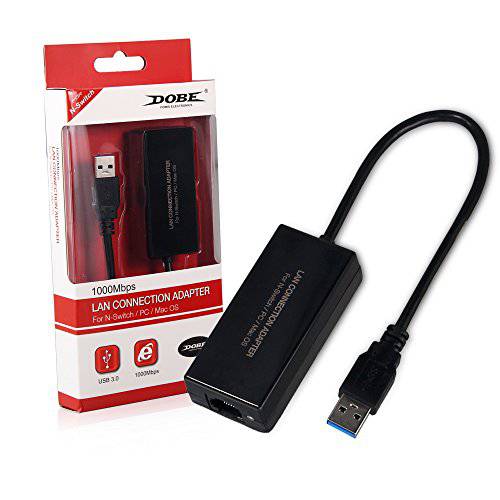 Dobe 네트워크 변환기 USB 3.0 to 랜포트 RJ45 랜 기가비트 변환기 for 10/ 100/ 1000 Mbps 랜포트 support 닌텐도스위치, Wii 앤 Wii U