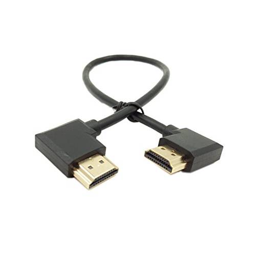 SinLoon 금도금 고속 90 앵글 우 HDMI Male to Left HDMI Male 변환기 케이블 support Ethernet, 3D and 오디오 리턴 (0.3M RR-LL)