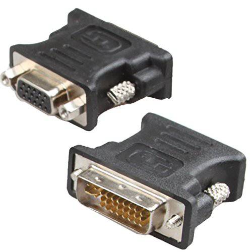 LINESO 2 팩 DVI Male to HDMI Female 변환기 컨버터