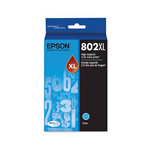 Epson T802XL-BCS DURABrite 울트라 블랙 고 용량 and 컬러 콤보 팩 스탠다드 용량 잉크 카트리지