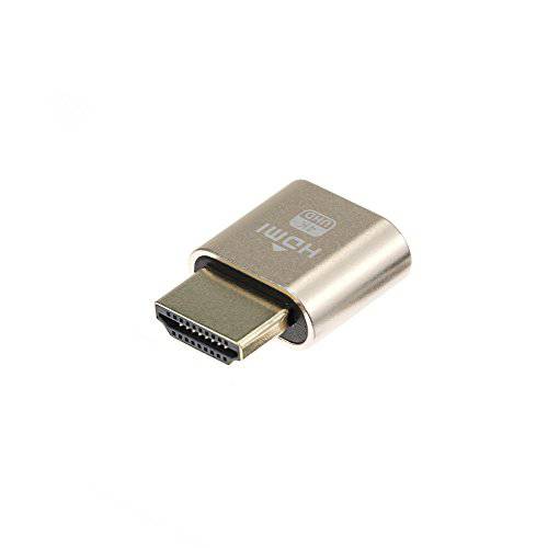 6-Pack A ADWITS 4K 2K 1080P 30Hz to 60Hz 지원 HDMI 디스플레이 Emulator DDC EDID 헤드리스 고스트 모니터 어댑터 더미 플러그, New 버전 제일높은 4096x2160@60Hz in 골드 컬러