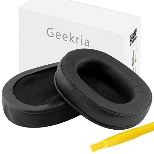 Geekria 이어패드 for ATH M30, M35, M50, M50X, M50S 헤드폰,헤드셋 교체용 이어 Pad/ 이어 Cushion/ 이어 Cups/ 이어 Cover/ 이어패드 리페어 부속 (Brown)