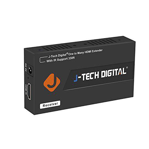 J-Tech 디지털 HDBaseT HDMI 연장 4K@60 420 울트라 HD 연장 Over Single 케이블 CAT5e/ 6A up to 230ft (1080P) 130ft(4K) support HDCP 2.2/ 1.4, RS232, Bi-Directional IR and PoE