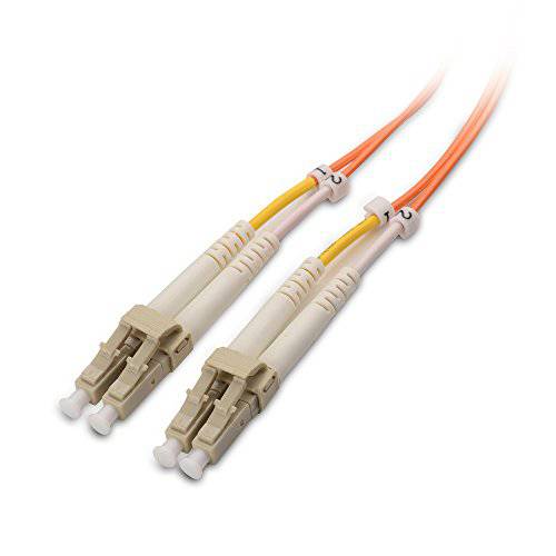 Cable Matters 10Gb OFNP Plenum Rated Multimode 듀플렉스 62.5/ 125 OM1 파이버 케이블 (파이버 Optic 케이블, LC to LC 파이버 패치 케이블) 2m