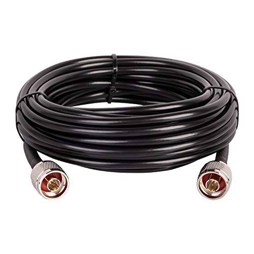 25ft KMR240 동축 연장 케이블 N Male to N Male 커넥터 (50 Ohm) 퓨어 Copper 저 감소 동축, Coaxial,COAX 케이블s for 3G/ 4G/ 5G/ LTE/ GPS/ WiFi/ RF/ Ham/ 라디오 to 안테나 or 폰 Signal 증폭기 사용 (Not for TV)