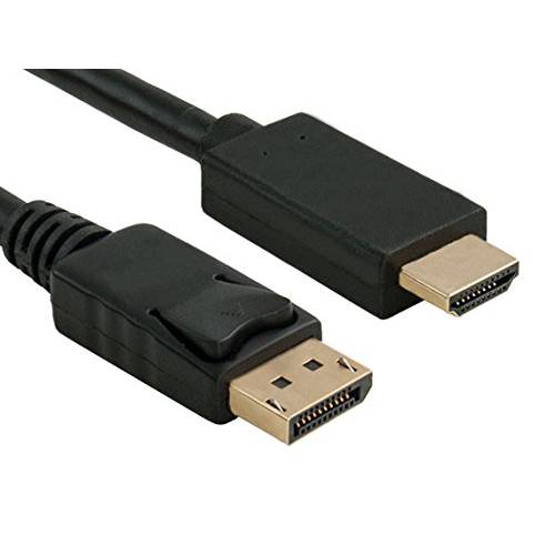 케이블 Leader 28 AWG 금도금 고급 DisplayPort,DP 1.2 to 4K HDMI Male to Male 케이블 with Latches (15 Foot (1 Pack))
