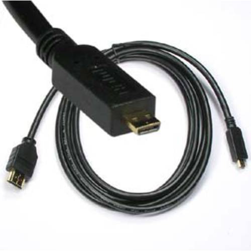 InstallerParts 3Ft HDMI Male to Micro (D-Type) Male 케이블 - 고속 with 이더넷  호환 with 소형, 콤팩트 HDMI Devices: 휴대용 휴대폰 and More