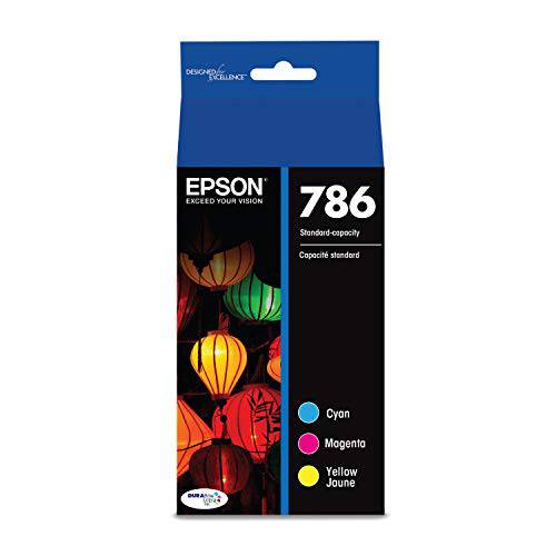 Epson T786520-S DURABrite 울트라 Standard-Capacity 컬러 잉크카트리지, 프린트잉크, Multipack, 멀티컬러