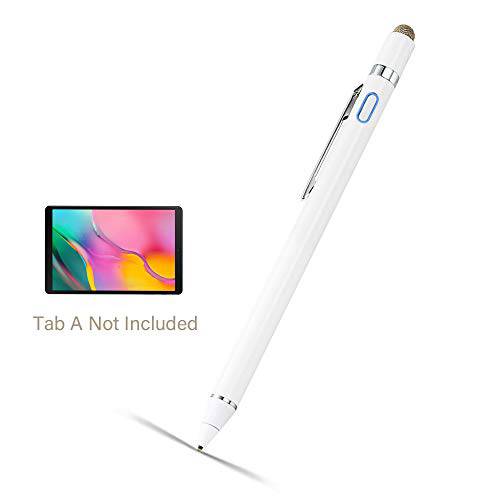 스타일러스펜, 터치펜 for 삼성 갤럭시 Tab A 10.1 2019, EDIVIA 디지털 펜슬 with 1.5mm 울트라 미세 팁 Pens for 삼성 갤럭시 Tab A 10.1/ 10.5/ 8 Inch Stylus, White