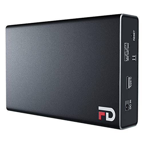 FD Duo 휴대용 2 Bay 레이드 케이스 Only SSD 2 Bay 레이드 - USB 3.2 Gen 2 Type-C - 10Gbps - 레이드0/ 레이드1/ JBOD - 알류미늄 - 호환 with Mac/ PC/ PS4/ 엑스박스 (DMR000E) by Fantom Drives, Duo 케이스 Only