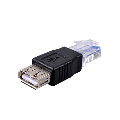 UCEC 1x Type A USB2.0 Female to 랜포트 RJ45 Male 마개 어댑터 커넥터