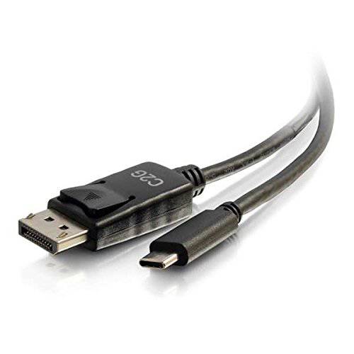 C2G 26902 USB-C to DisplayPort,DP 어댑터 케이블 4K 30Hz, 블랙 (6 Feet, 1.82 Meters)