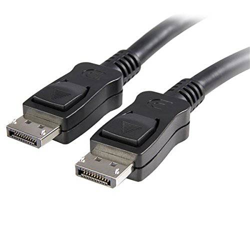 StarTech.coM35 ft. (10.7 m) DisplayPort,DP케이블 - DPCP&   HDCP - Latched 커넥터 -  DisplayPort,  DP,  DP,  DP - DP 모니터 케이블 (DISPLPORT35L), 블랙