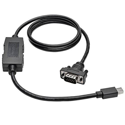 Tripp Lite 미니DisplayPort, 미니 DP to VGA Active 케이블 Adapter, MDP 1.2, MDP to HD15 (M/ M), MDP2VGA, 1080p, 3 ft. (P586-003-VGA-V2)