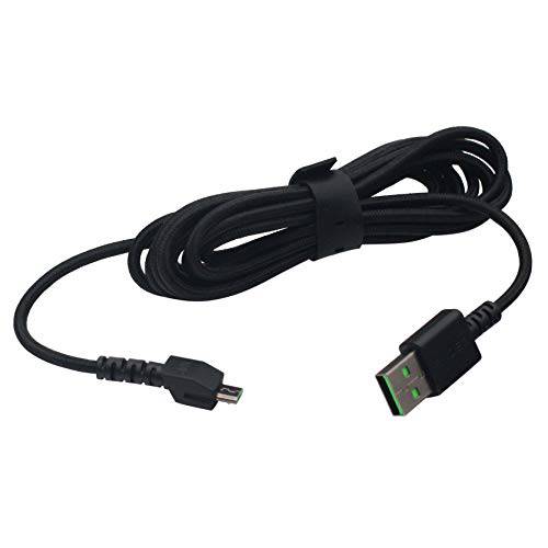 HUYUN New Micro USB 와이어 Data line/ 충전 케이블 for 레이저 맘바 무선 마우스/ 레이저 맘바 HyperFlux 마우스/ Firefly HyperFlux 마우스 매트 번들,묶음