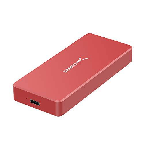 Sabrent USB Type-C 알루미늄 케이스 for M.2 NVMe SSD 인 레드 (EC-NVME-RED)
