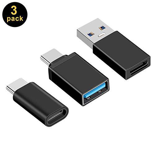 USB C to USB 3.0 Adapter, USB-C Adapters, CMX 5Pack USB Type C to Micro USB (Maleto Female to Female to Male) 호환가능한 with 맥북 구글 Pixel, Nexus, and More (3pack)